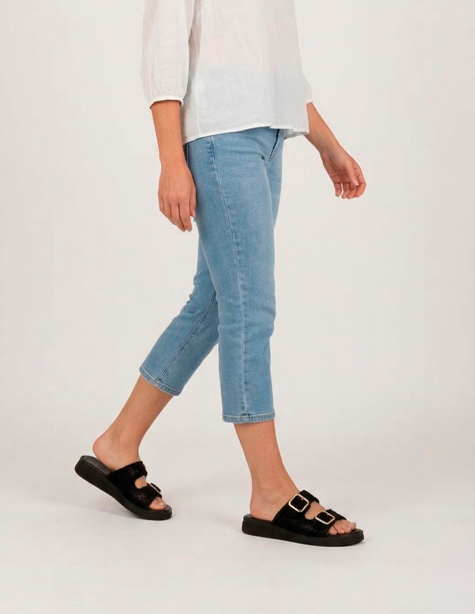 Sandalias con plataforma Sirelle en Textil – Negro