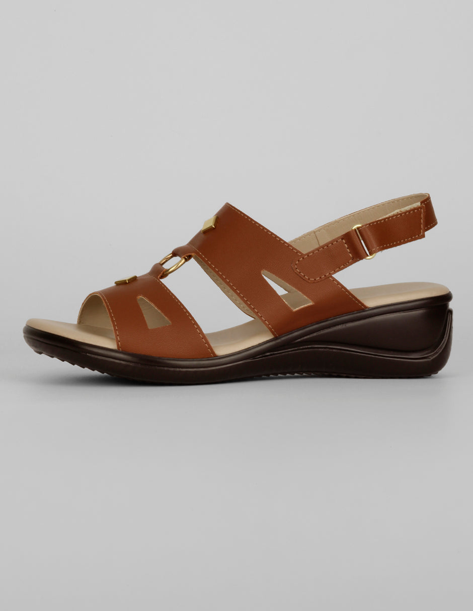 Sandalias con plataforma Exterior Sintético Color Café Para Mujer De RBCOLLECTION