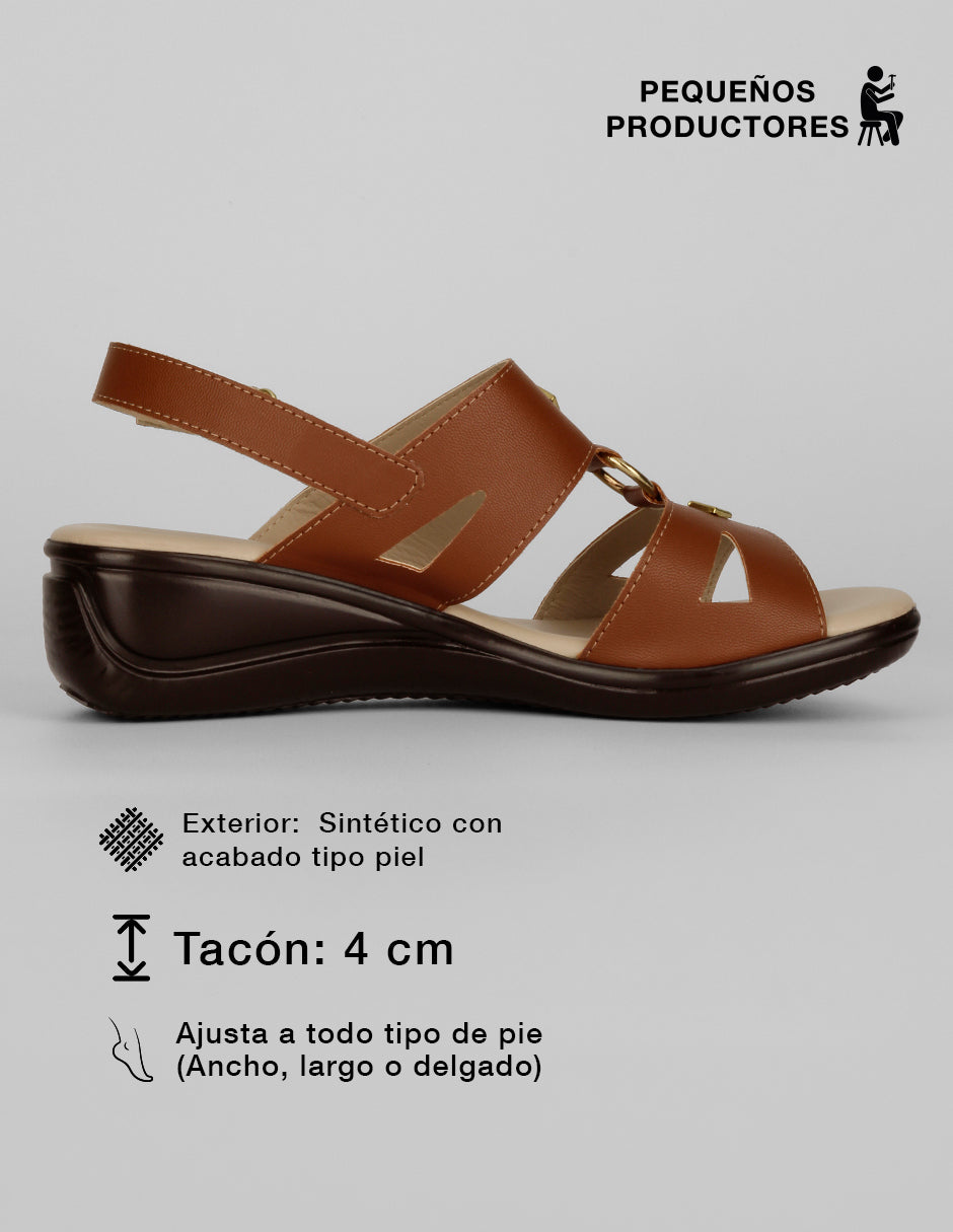 Sandalias con plataforma Soft en Sintético – Café