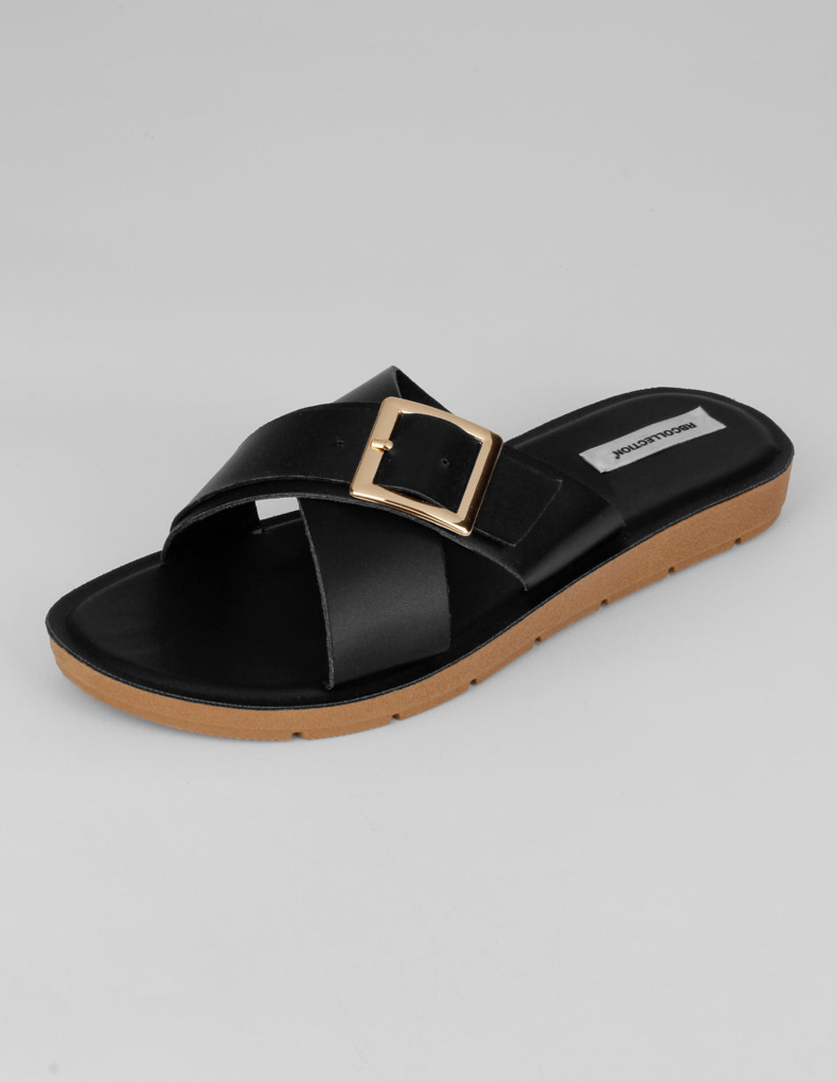 Sandalias de piso Alnia en Sintético – Negro