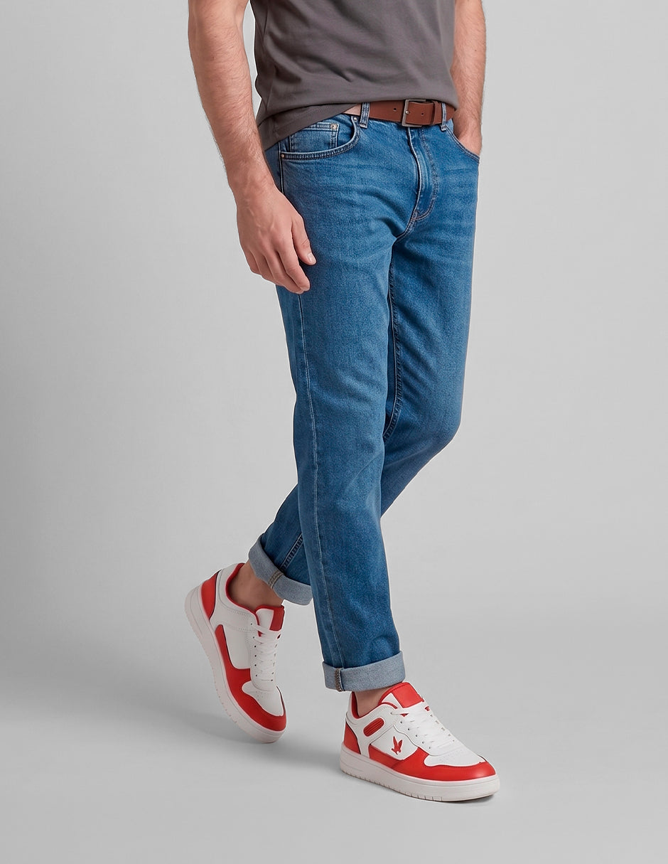 Tenis con cordones Agle en Piel vegana – Blanco