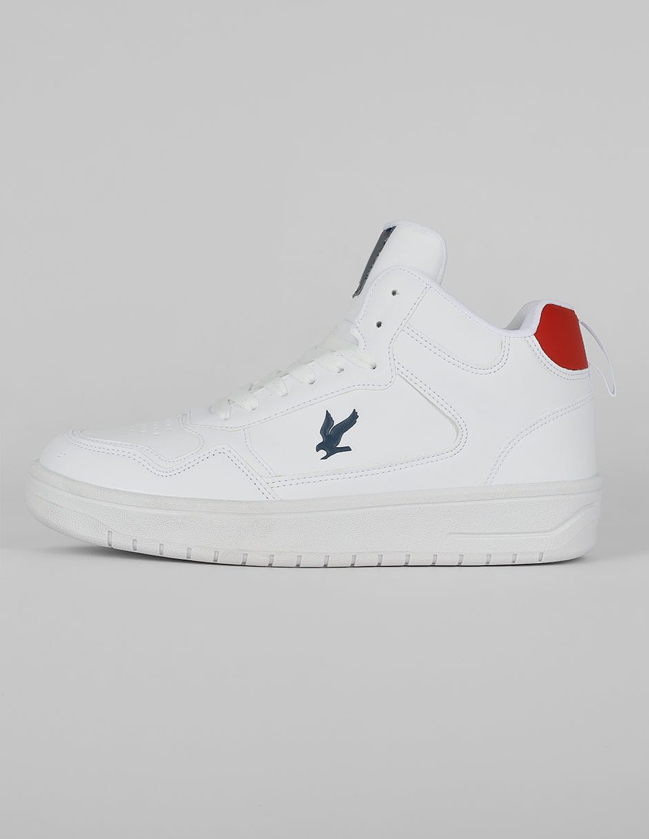 Tenis botín Exterior Piel vegana Color Blanco Para Hombre De RBCOLLECTION