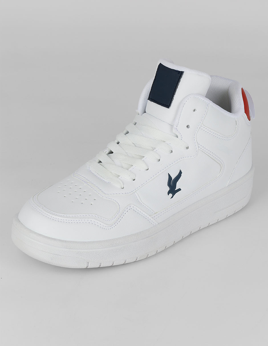 Tenis botín Urban en Piel vegana – Blanco