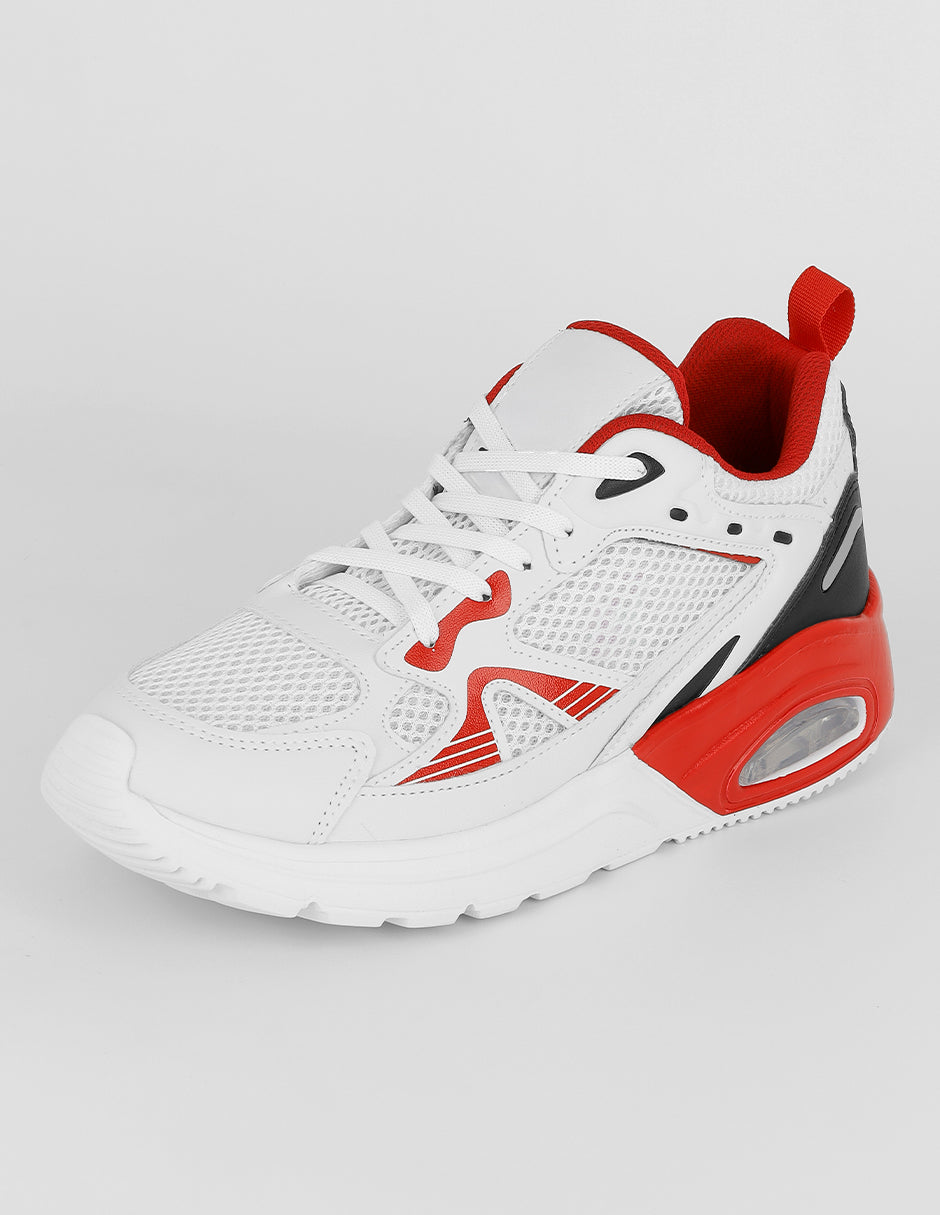 Tenis tipo deportivo  Agle en Textil – Blanco
