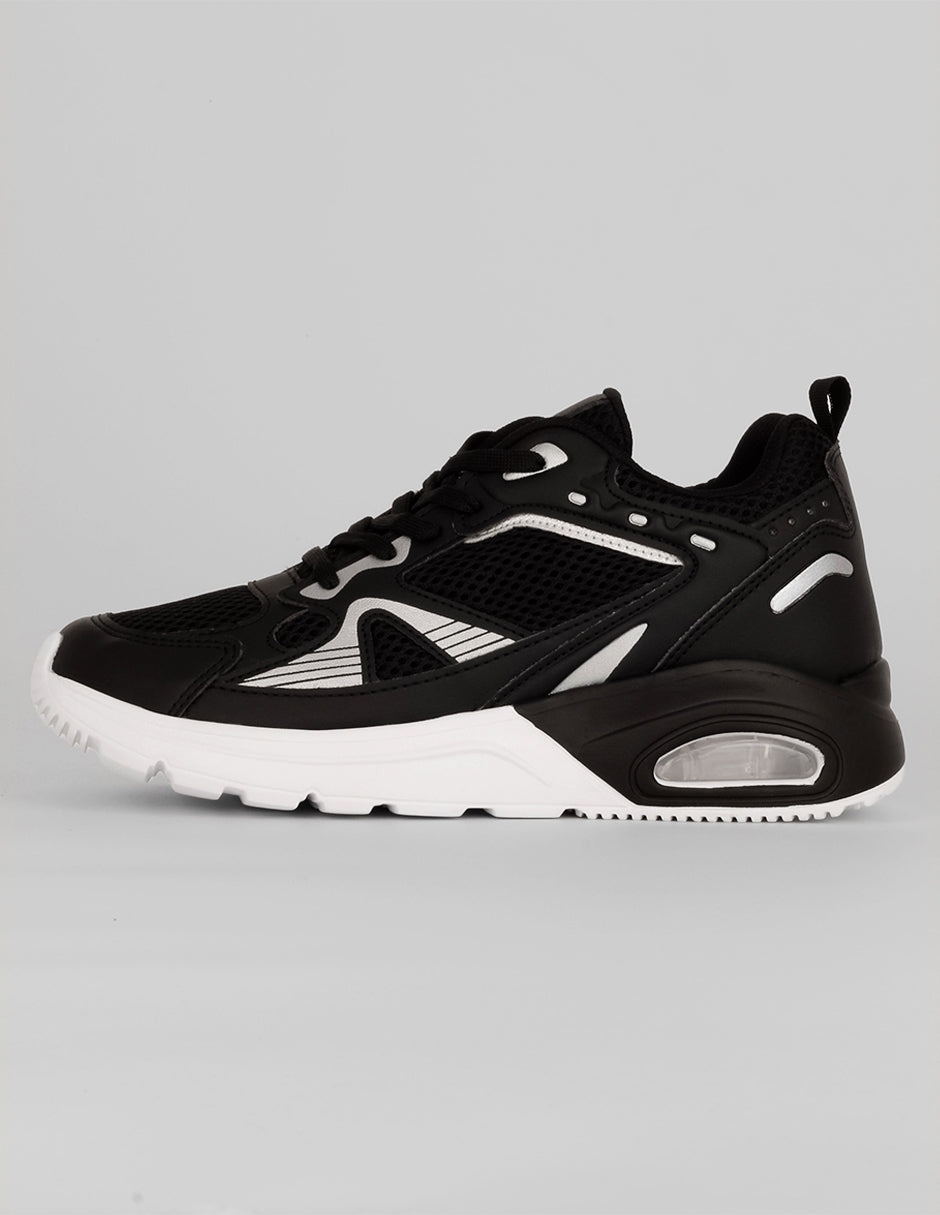Tenis tipo deportivo Exterior Textil Color Negro Para Mujer De RBCOLLECTION