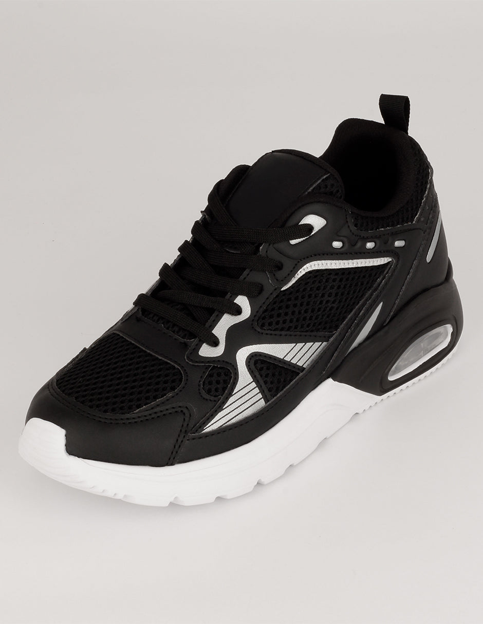 Tenis tipo deportivo Agle en Textil – Negro