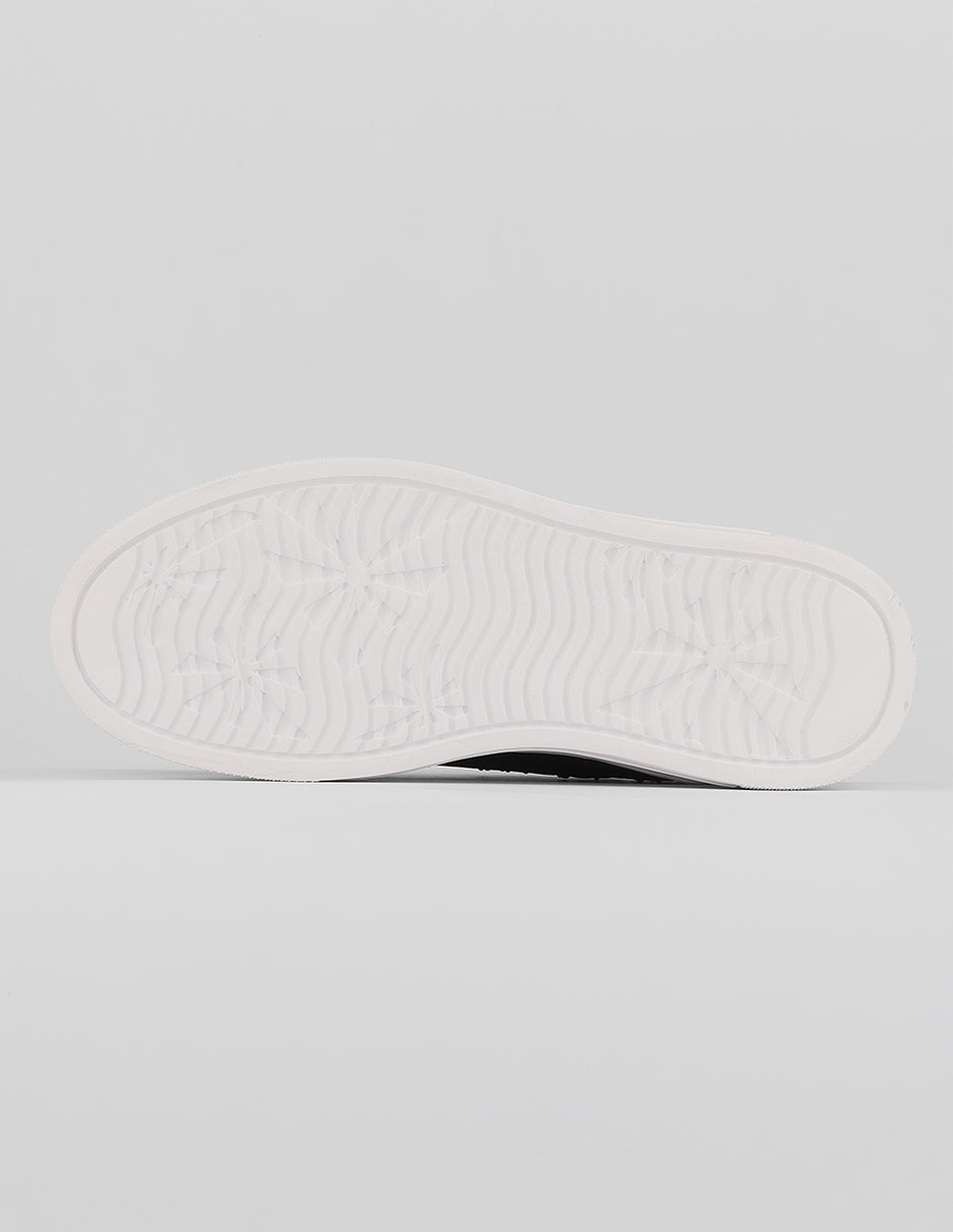Tenis con cordones  Urban en Piel vegana – Negro