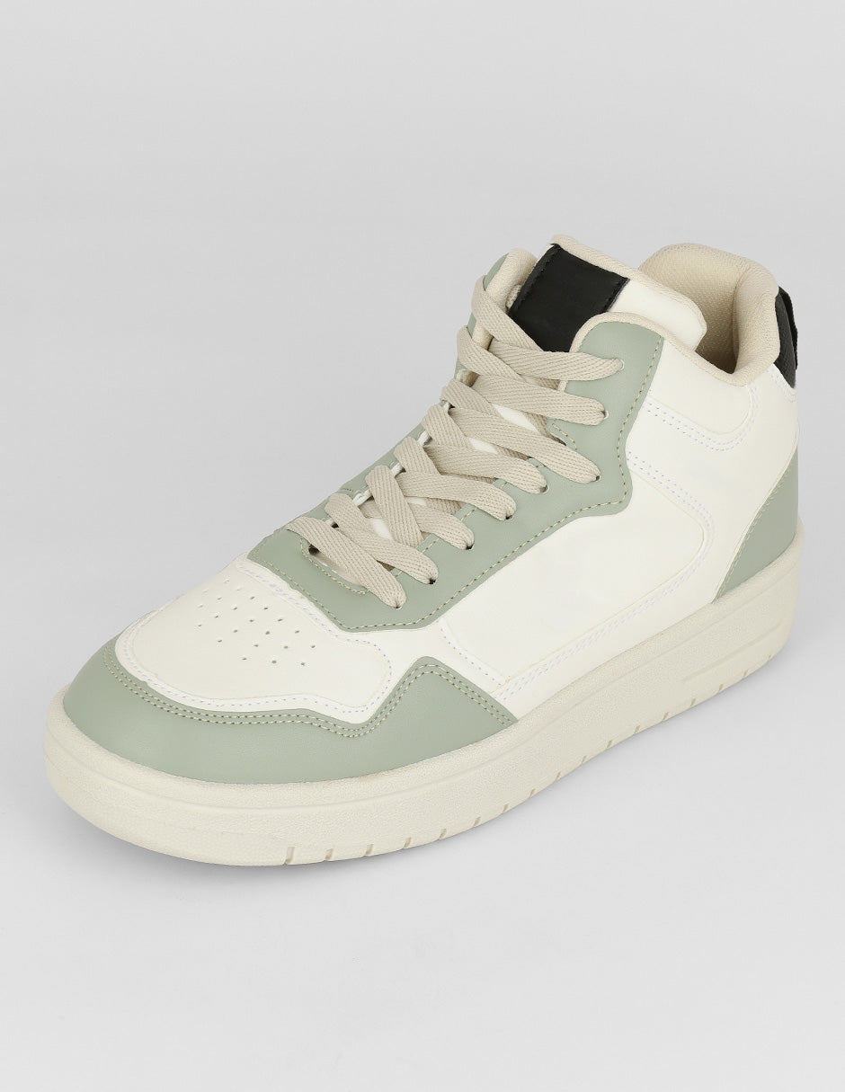 tenis botín Urban en Piel vegana – Beige