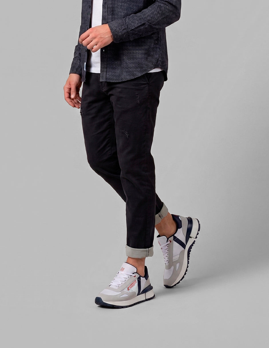 tenis tipo deportivo Agle en Textil – Gris