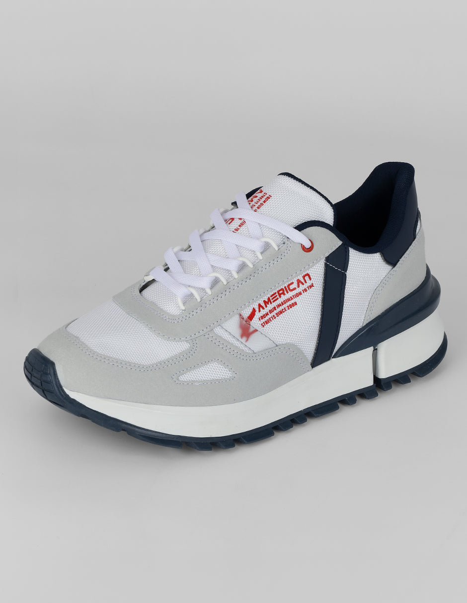 tenis tipo deportivo Agle en Textil – Gris