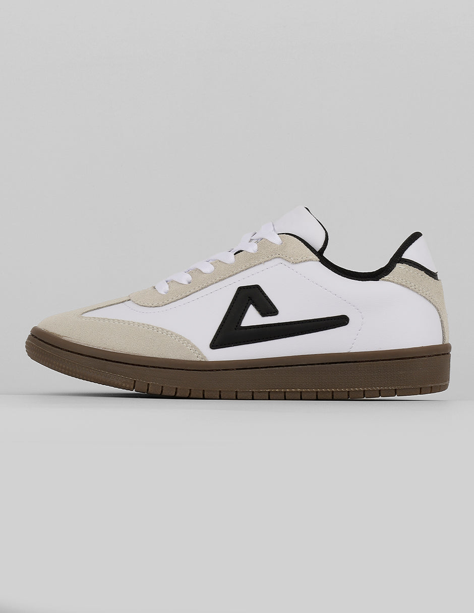Tenis con cordones Exterior Piel vegana Color Blanco Para Mujer De RBCOLLECTION