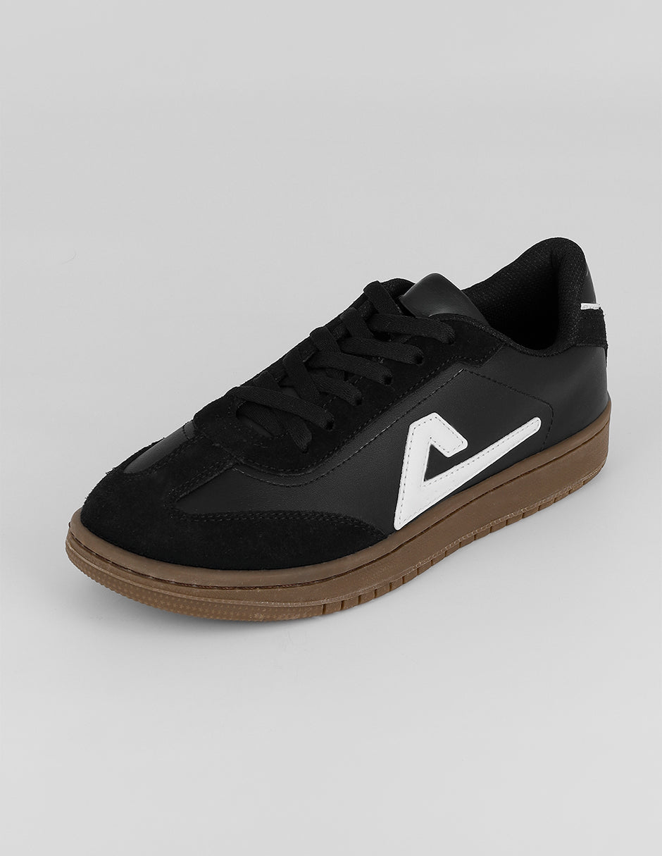Tenis con cordones  Hand Made en Piel – Negro