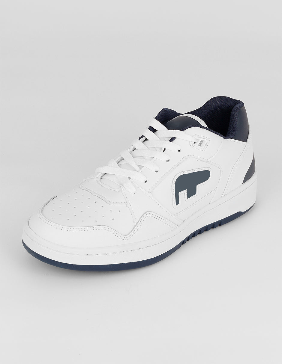 Tenis con cordones  Urban en Piel vegana – Blanco