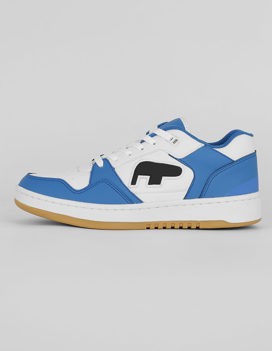 Tenis con cordones Exterior Piel vegana Color Azul Para Hombre De RBCOLLECTION