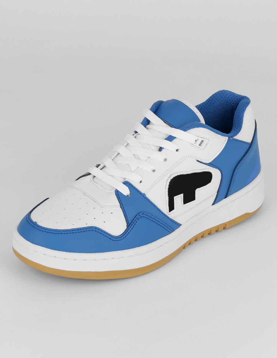 Tenis con cordones Urban en Piel vegana – Azul