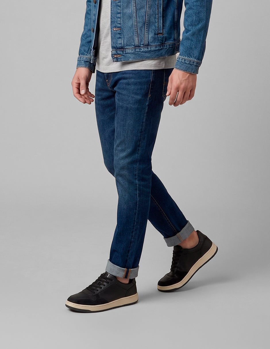 Tenis con cordones Urban en Sintético – Negro