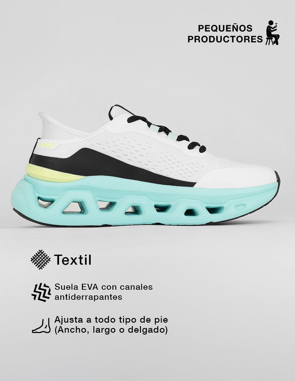 Tenis para correr Sport en Textil – Blanco