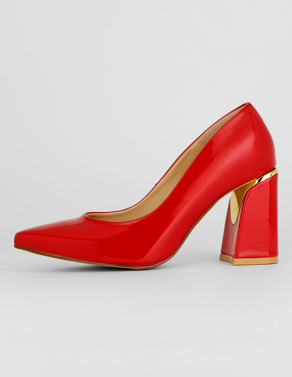 Zapatillas Exterior Charol Color Rojo Para Mujer De RBCOLLECTION