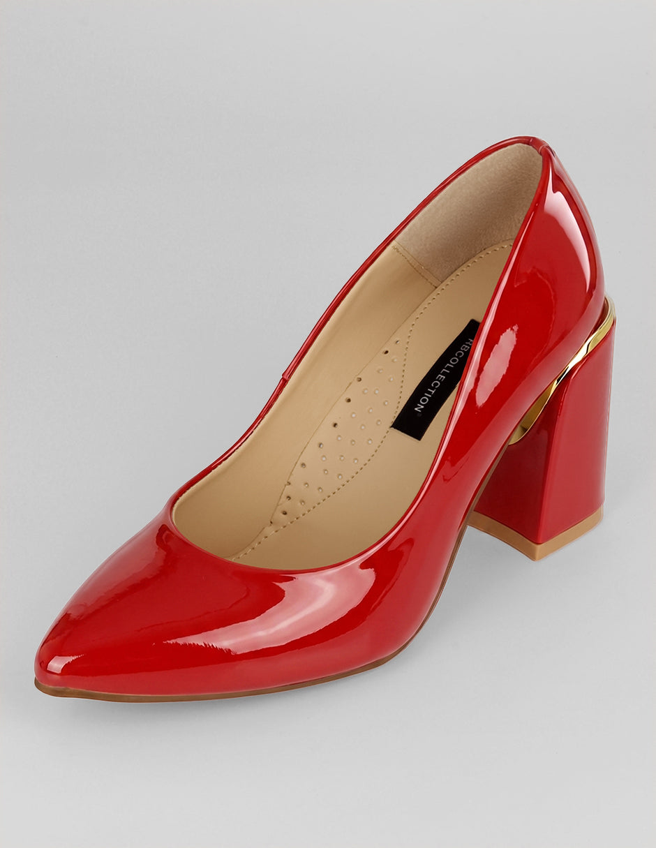 Zapatillas Classy en Charol – Rojo