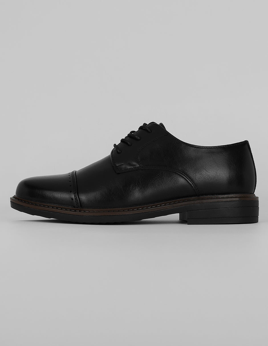 Oxfords Exterior Piel vegana Color Negro Para Hombre De RBCOLLECTION