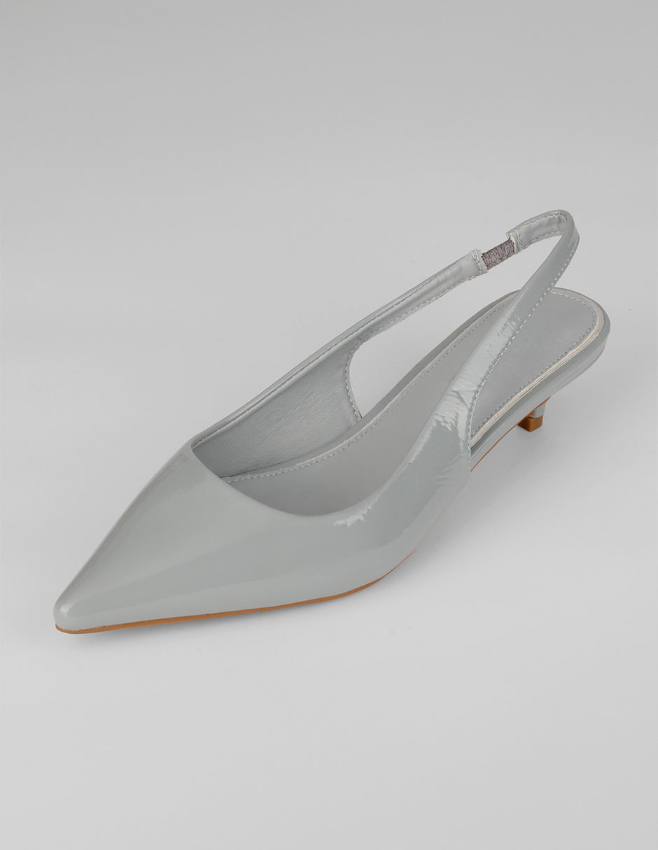 Zapatillas Slingback en Charol – Azul
