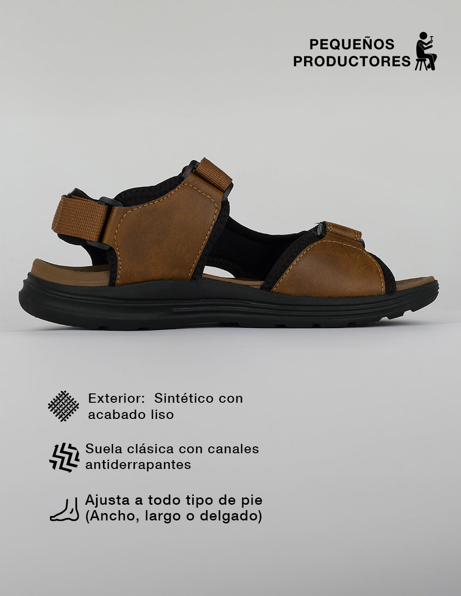 Sandalias casuales Trail en Sintético – Café