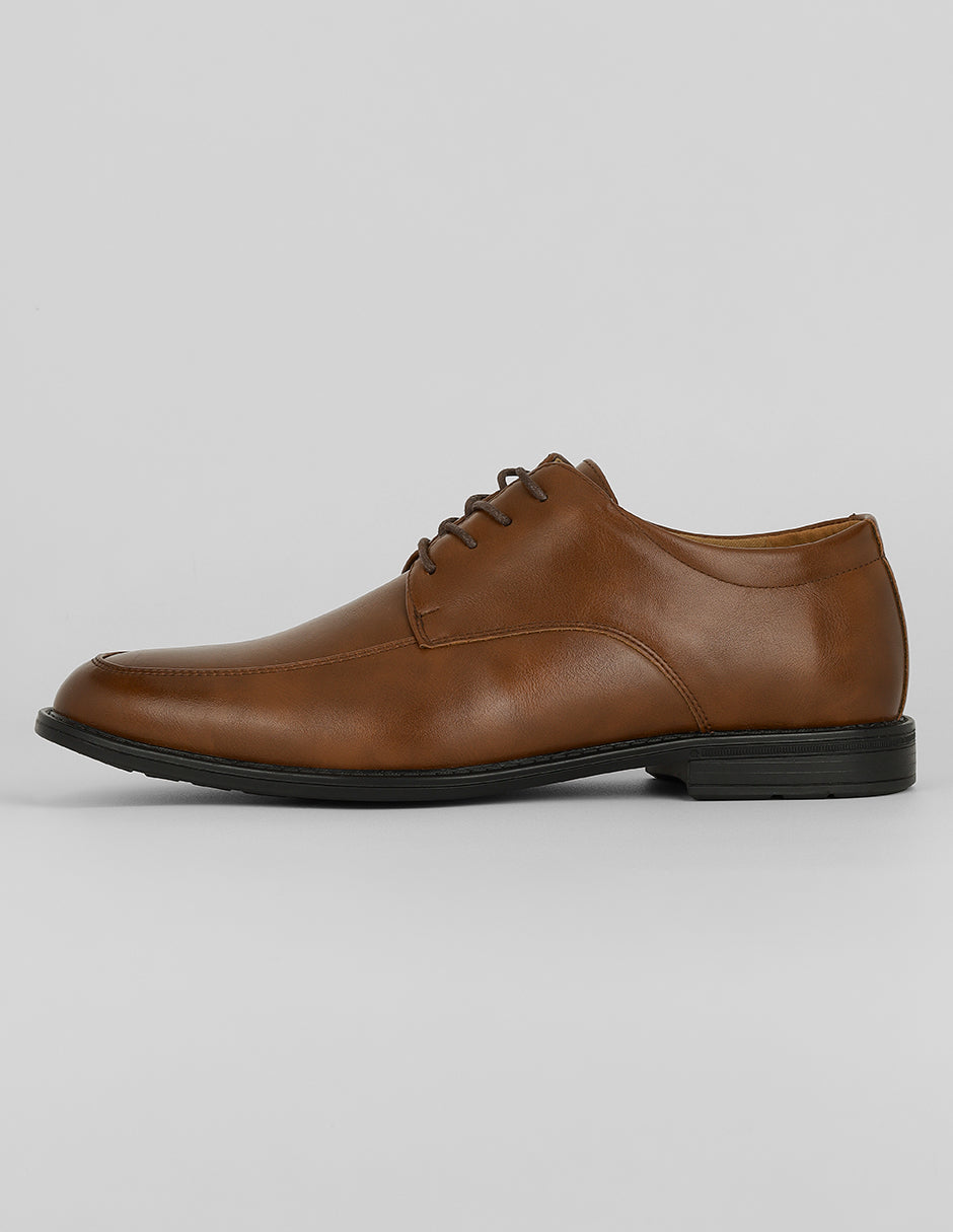 Oxfords Exterior Piel vegana Color Café Para Hombre De RBCOLLECTION