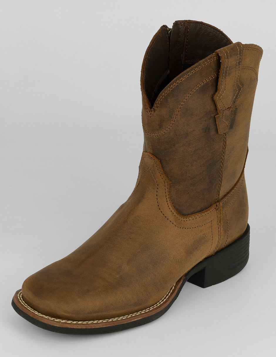 Botas western Cowboy en Piel – Café