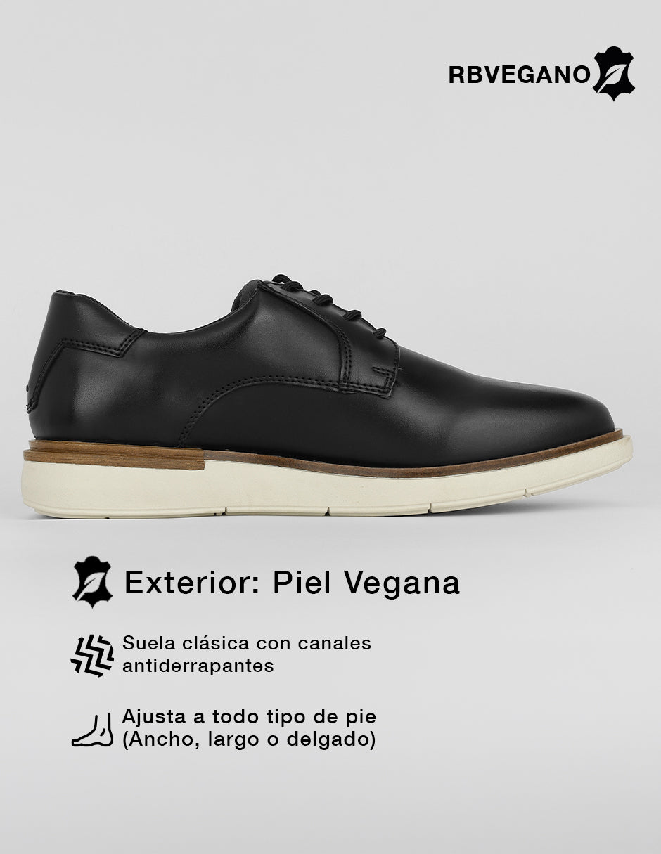 Oxfords Salerno en Piel vegana – Negro