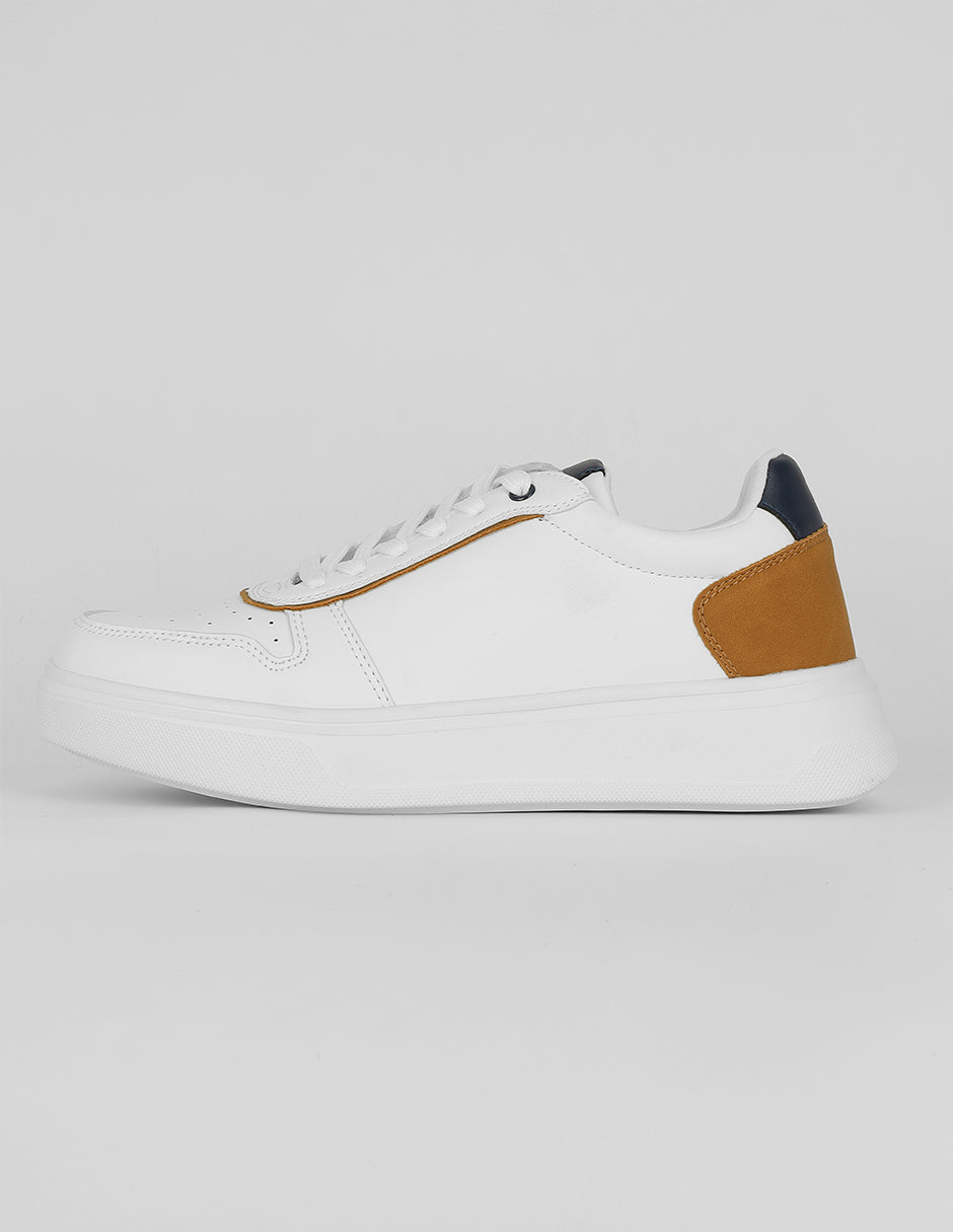 Tenis con cordones Exterior Sintético Color Blanco Para Hombre De RBCOLLECTION