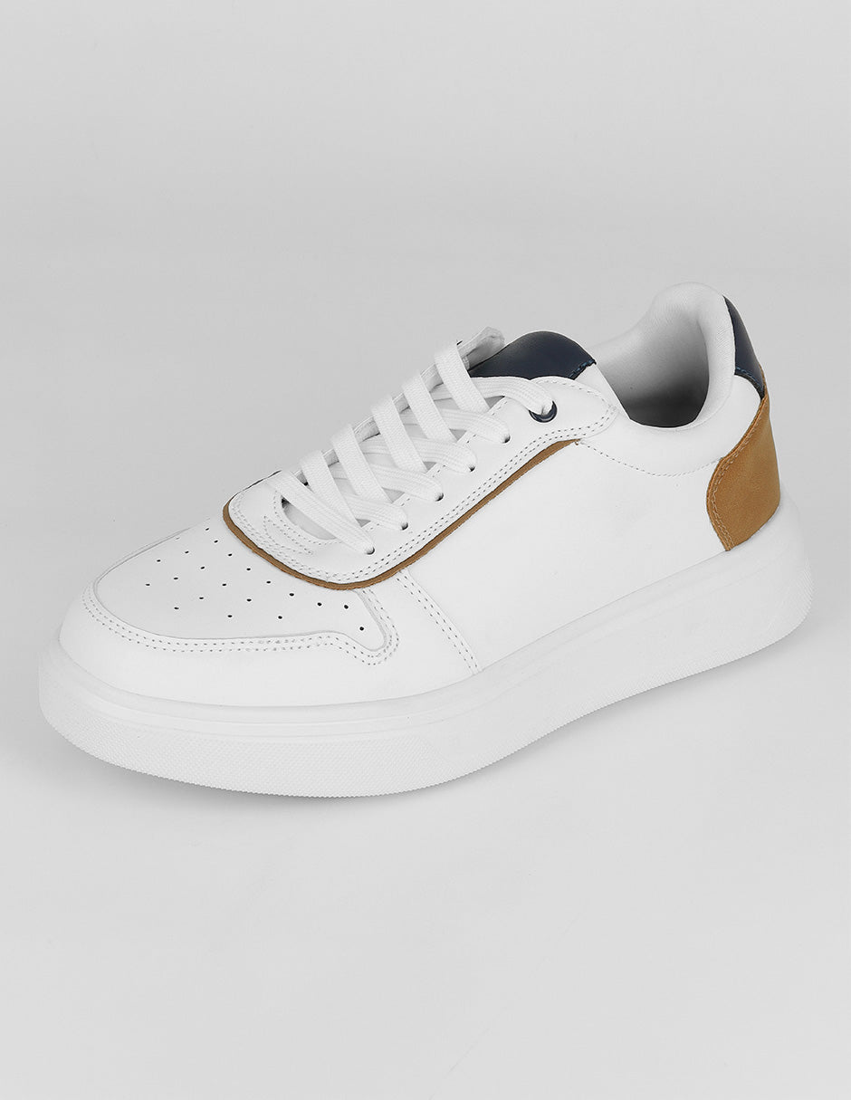 Tenis con cordones Urban en Sintético – Blanco