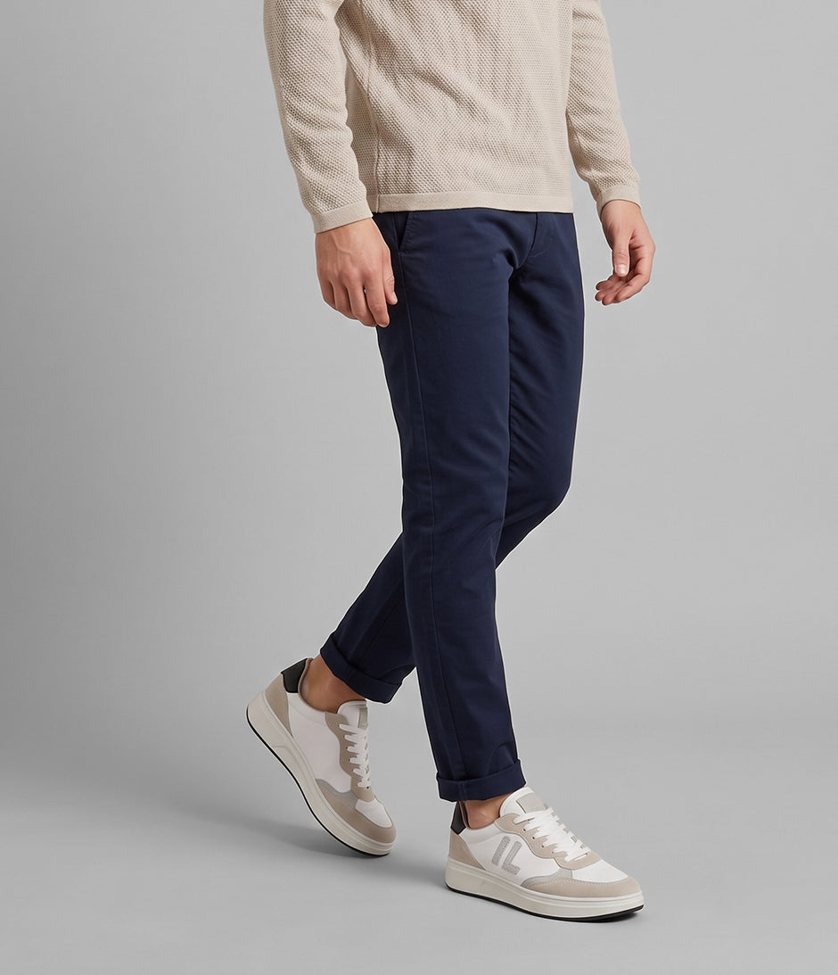 Tenis con cordones Urban en Piel vegana – Blanco
