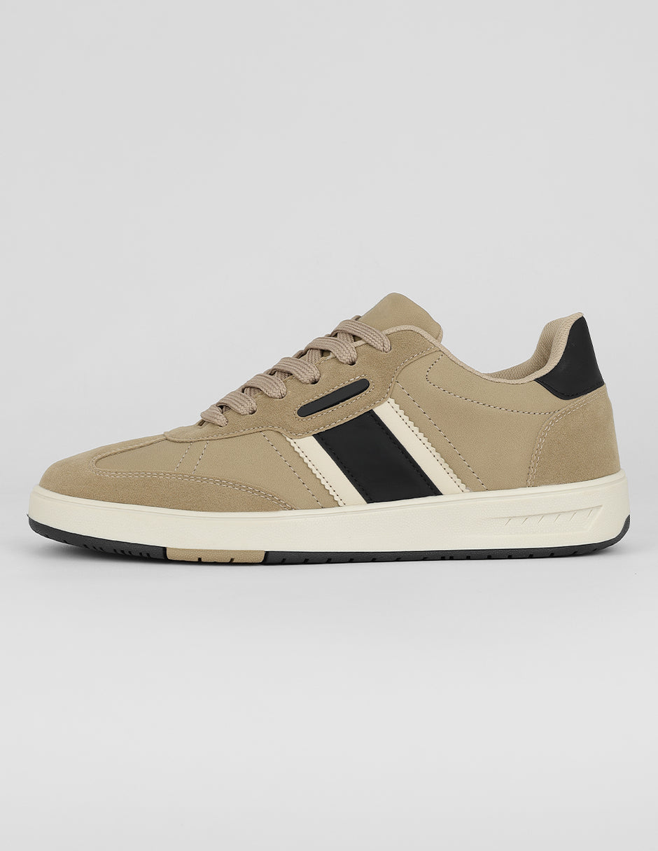 Tenis con cordones Exterior Piel vegana Color Café Para Hombre De RBCOLLECTION