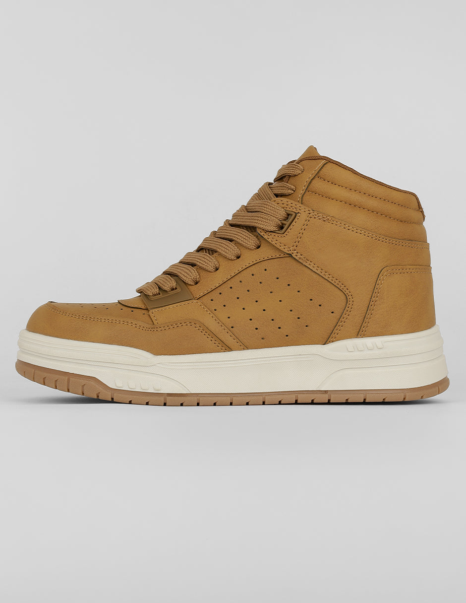 tenis botín Exterior Piel vegana Color Café Para Hombre De RBCOLLECTION