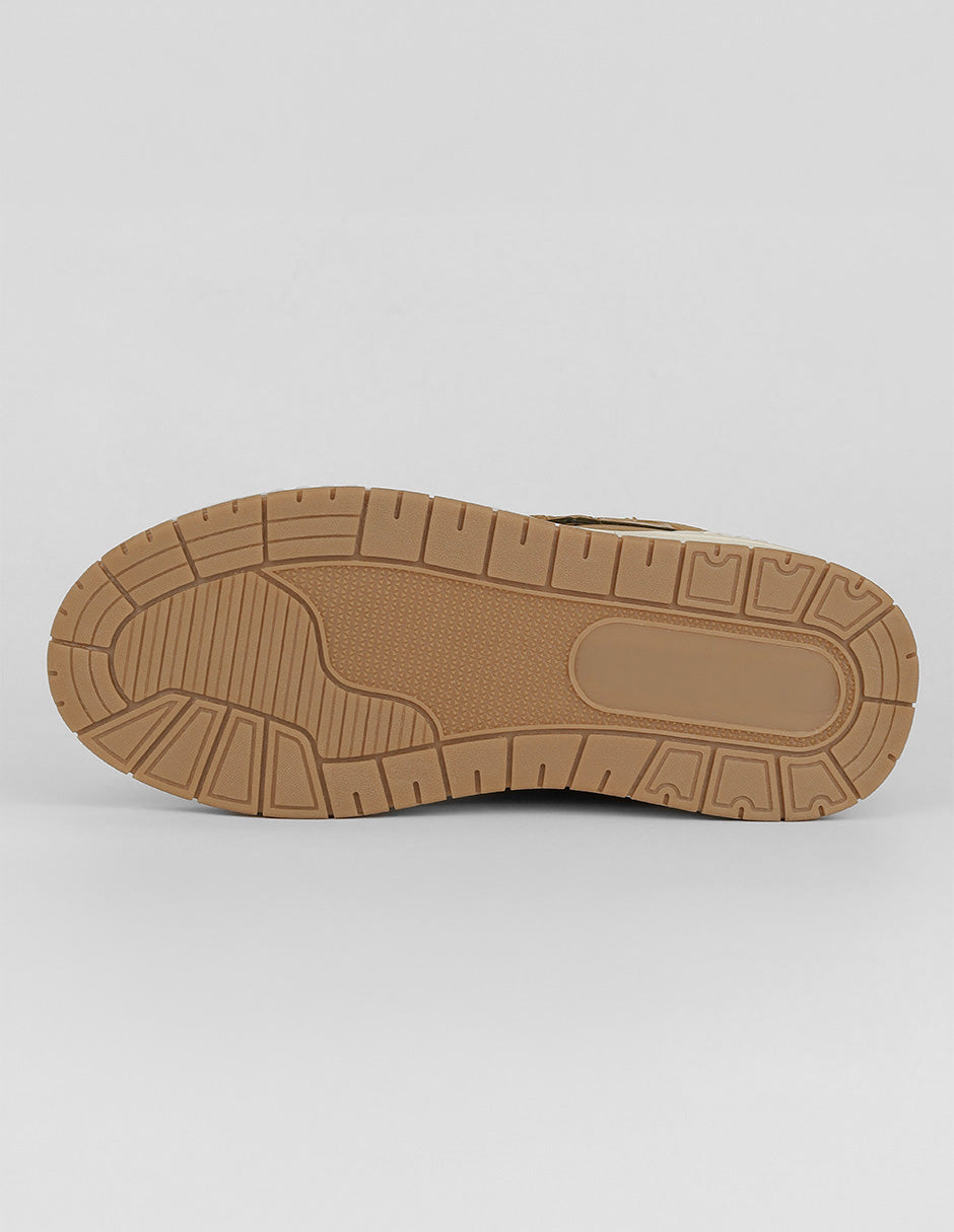 tenis botín Urban en Piel vegana – Café