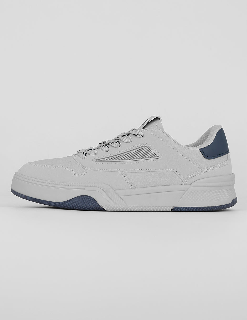 Tenis con cordones Exterior Sintético Color Gris Para Hombre De RBCOLLECTION