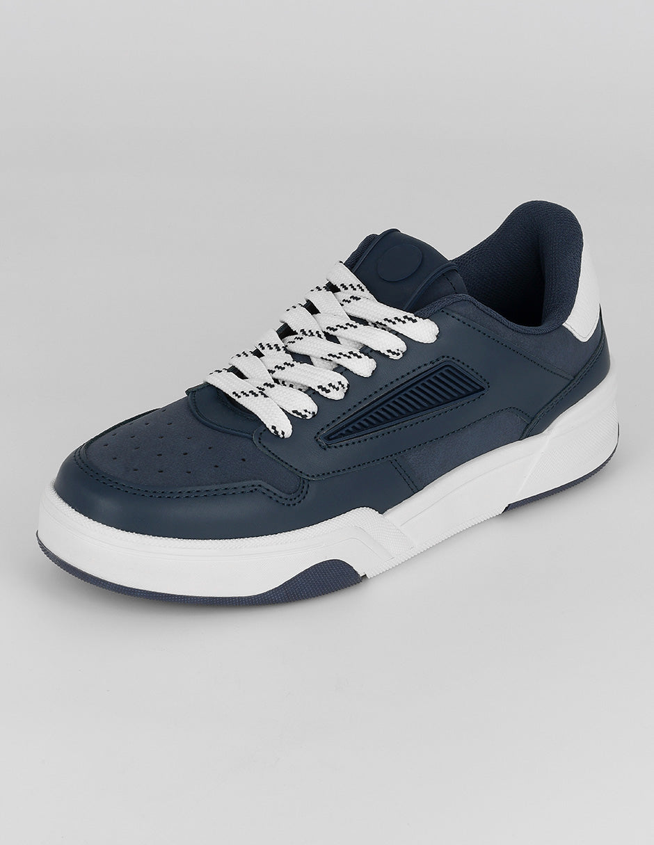 Tenis con cordones Urban en Sintético – Azul