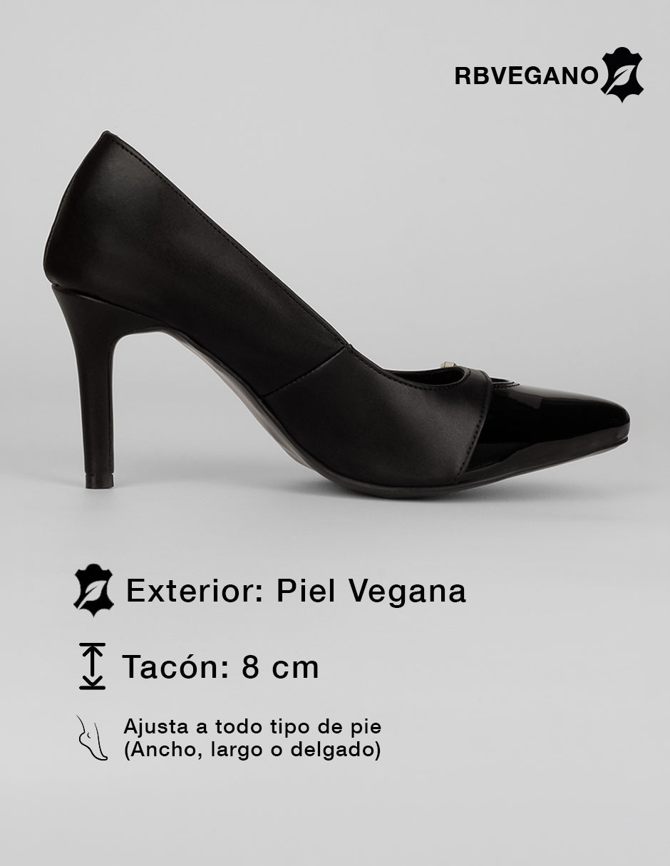Zapatillas Classy en Piel vegana – Negro