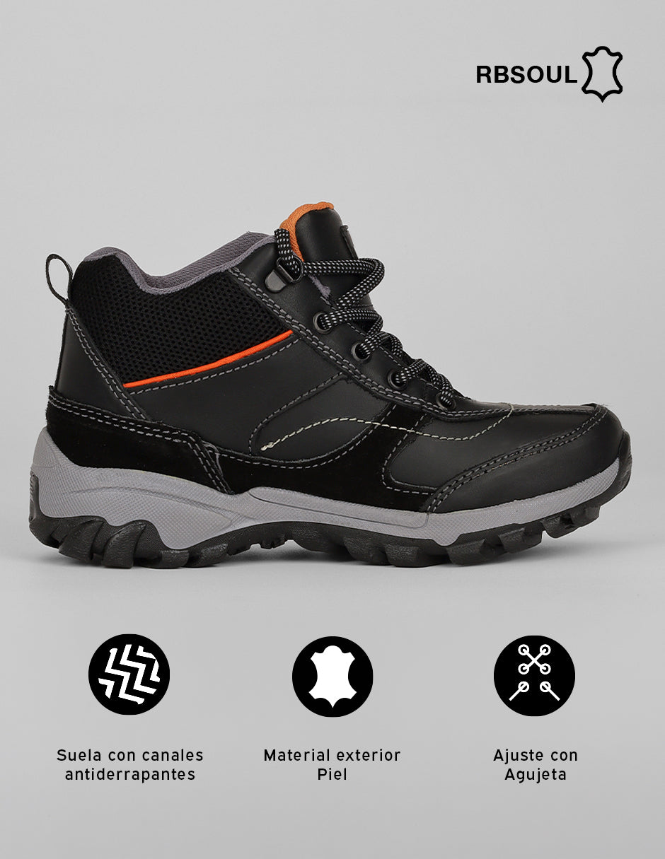 Botas para senderismo Hiking en Piel – Negro