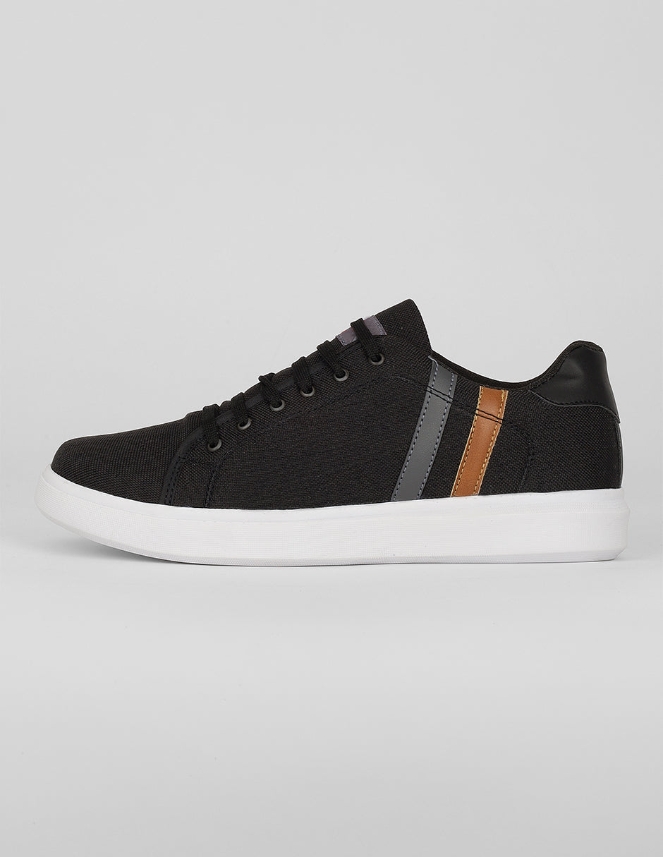 Tenis con cordones Exterior Textil Color Negro Para Hombre De RBCOLLECTION