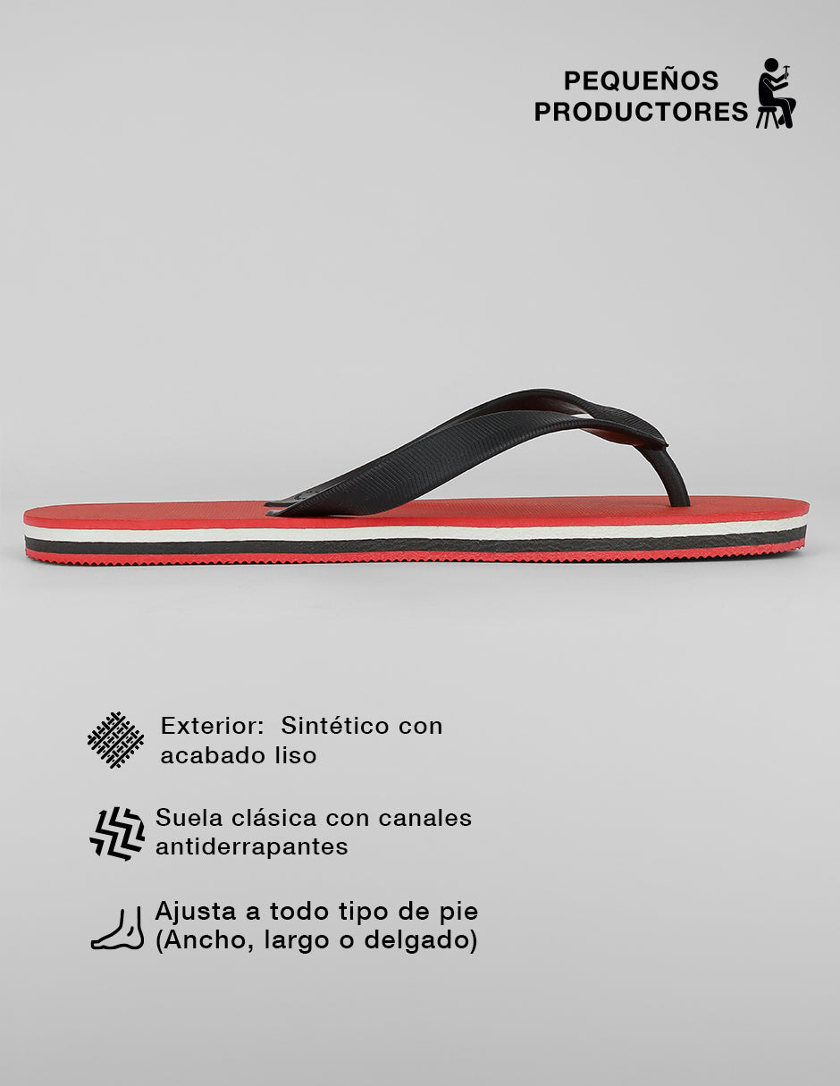 Sandalias casuales Aqua en Sintético – Rojo