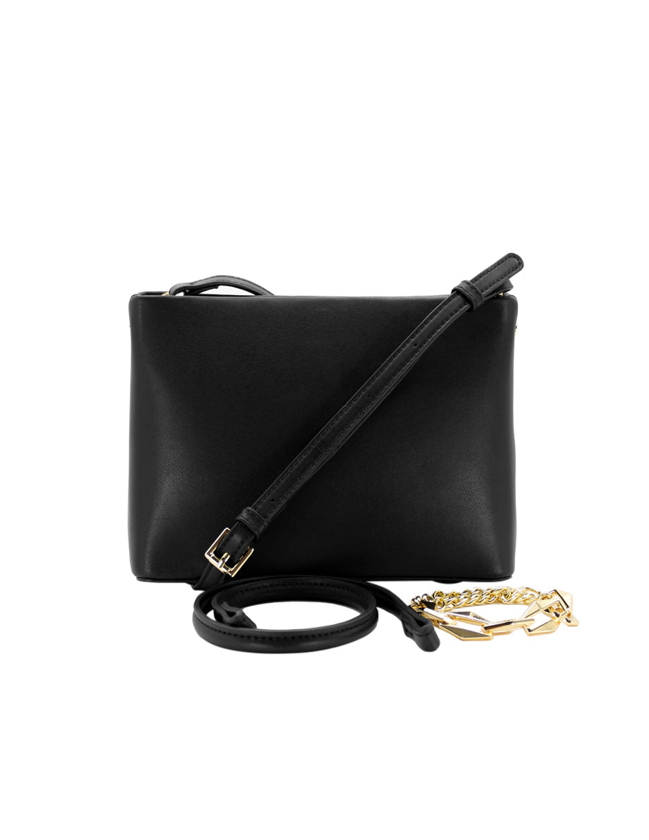 Bolsa Crossbody Una asa Color Negro Exterior Piel sintética de RBCOLLECTION