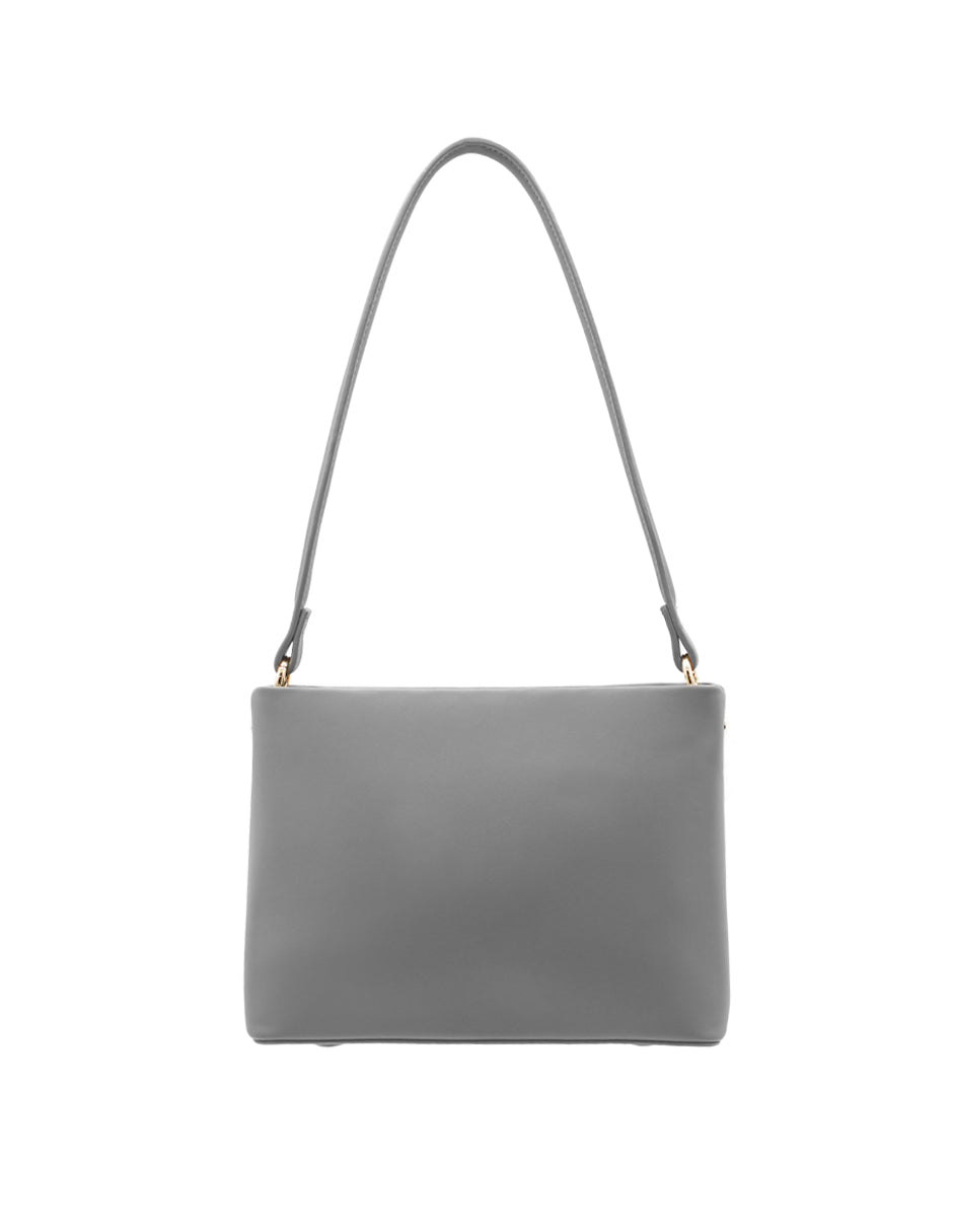 Bolsa Crossbody Una asa Color Gris Exterior Piel sintética de RBCOLLECTION