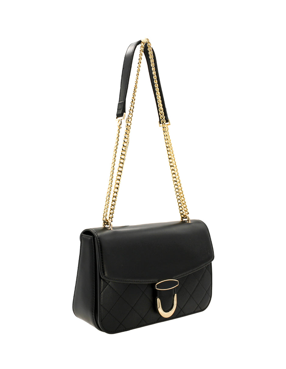 Bolsa Crossbody Correa Color Negro Exterior Piel sintética de RBCOLLECTION