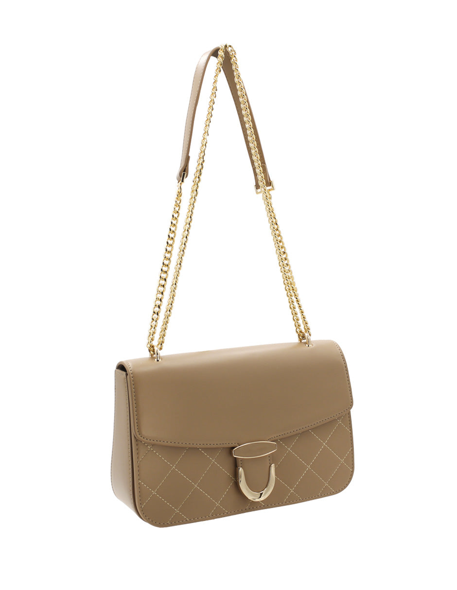 Bolsa Crossbody Correa Color Beige Exterior Piel sintética de RBCOLLECTION