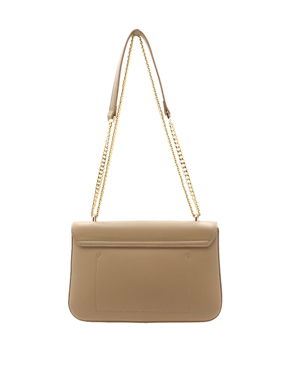 Bolsa Crossbody Correa Color Beige Exterior Piel sintética de RBCOLLECTION