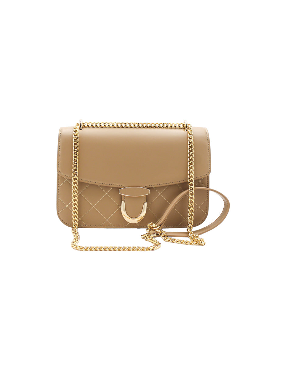 Bolsa Crossbody Correa Color Beige Exterior Piel sintética de RBCOLLECTION