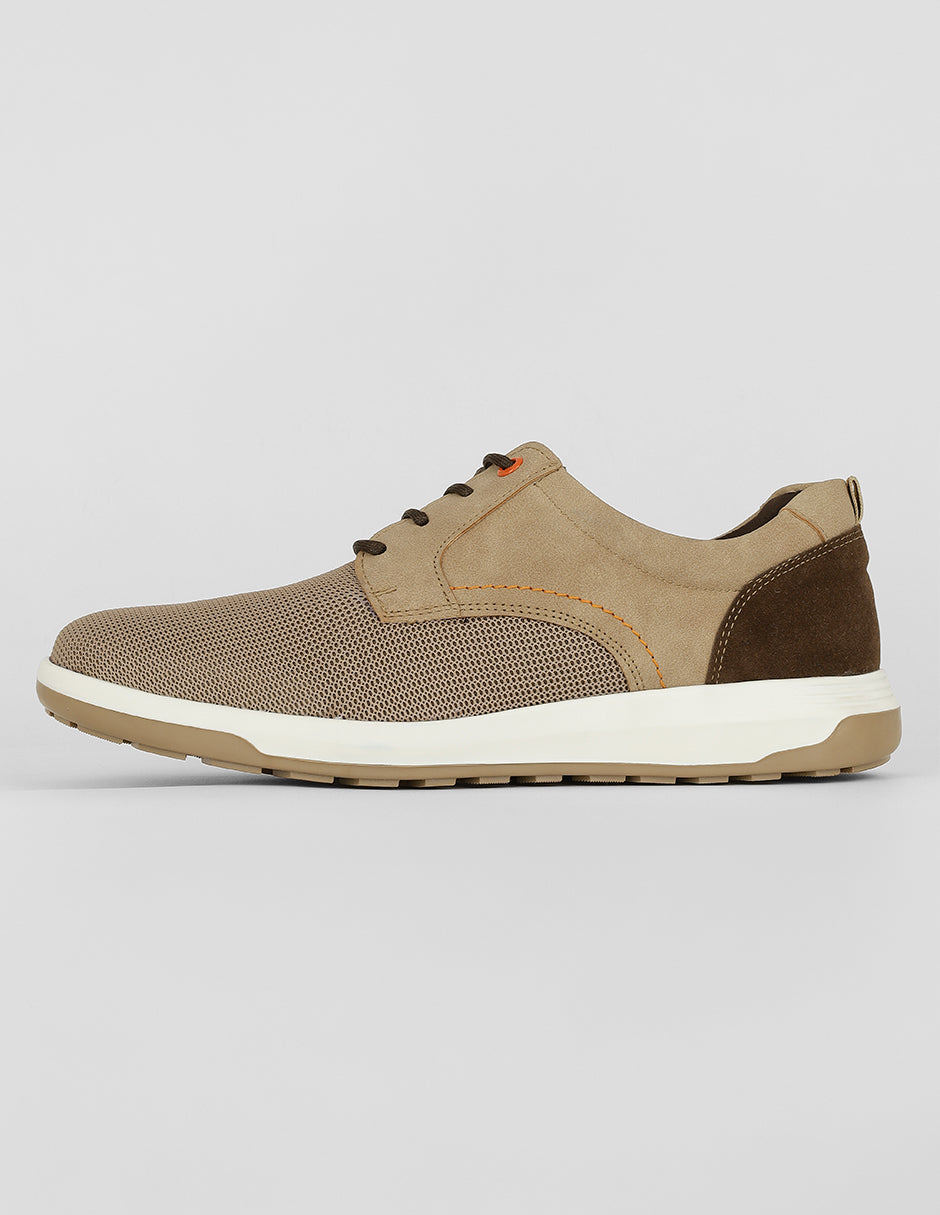 Oxfords Exterior Textil Color Café Para Hombre De RBCOLLECTION