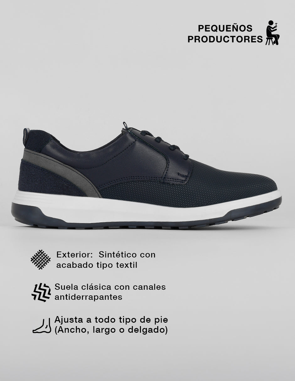 Oxfords Brent en Sintético – Azul
