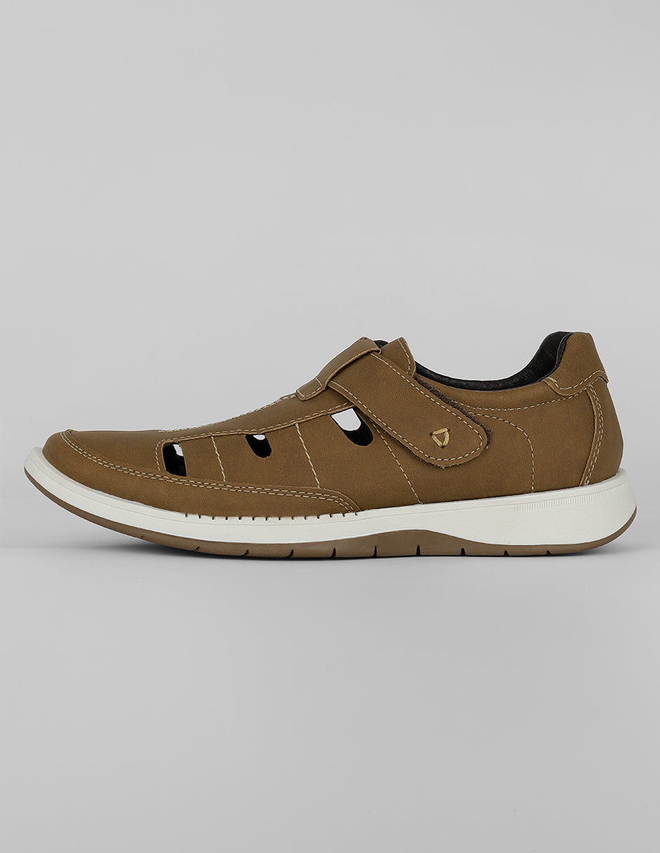 Sandalias casuales Exterior Piel vegana Color Café Para Hombre De RBCOLLECTION